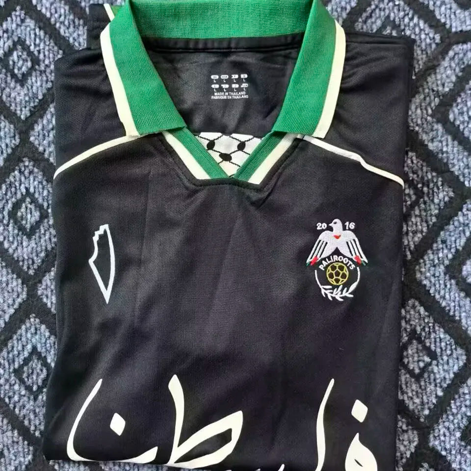 2025/26 Palestine Middel #17 Third Fans Soccer Jersey Detail 1