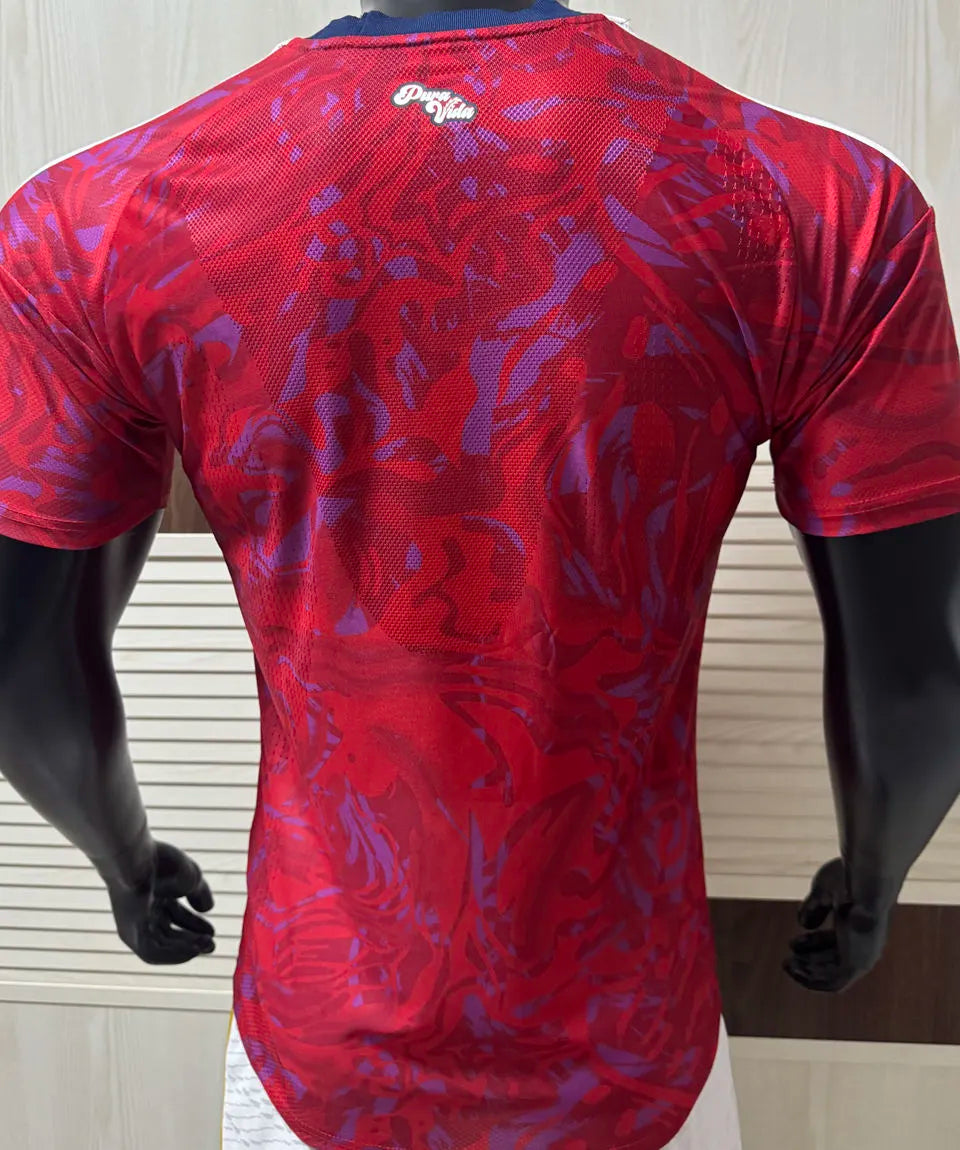 2026/27 Costa Rica Home Red Player Version Soccer Jersey Back