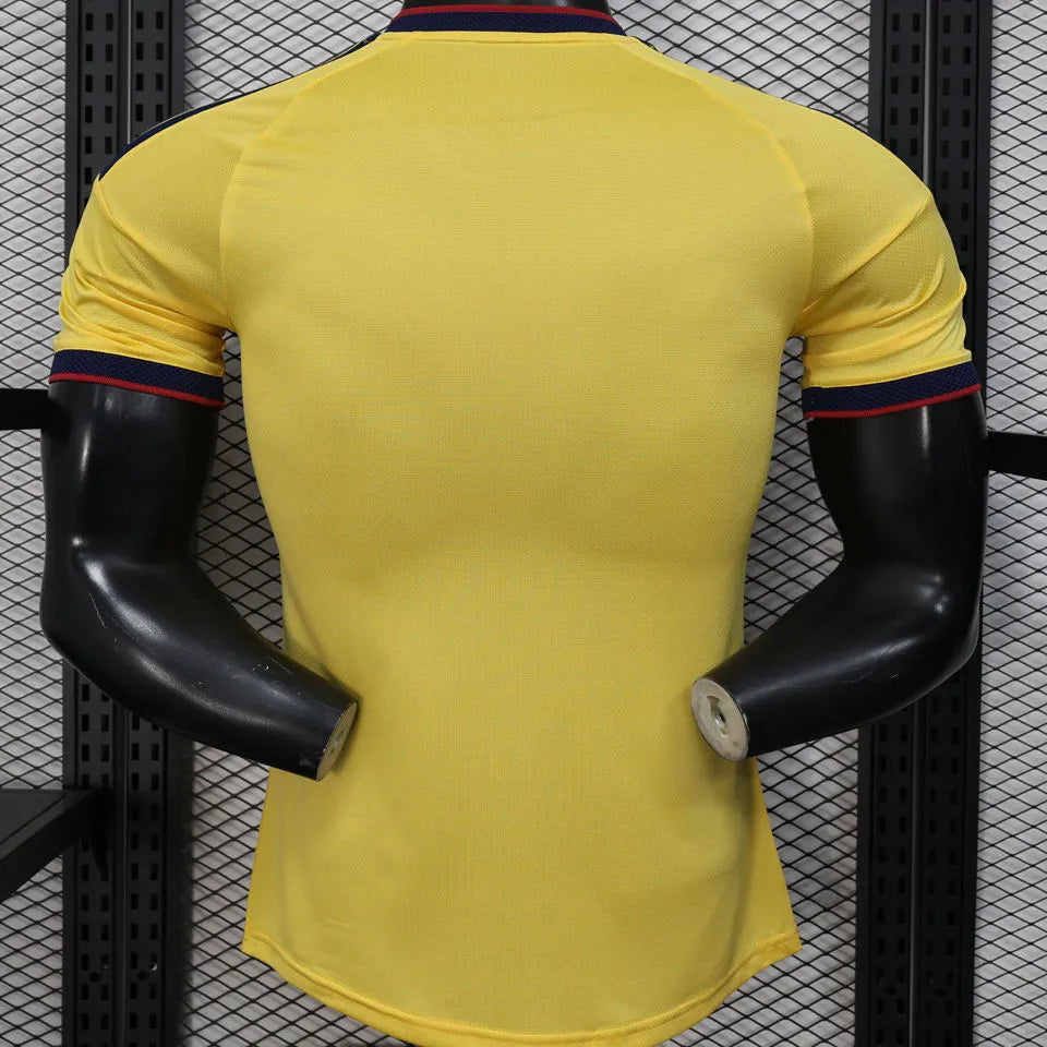2026/27 Colombia Special Edition Yellow Player Version Soccer Jersey Back