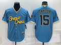 Men's Milwaukee Brewers Tyrone Taylor #15 Blue Stitched Jerseys