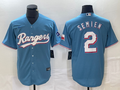 Men's Texas Rangers Marcus Semien #2 Light Blue Replica Player Jerseys