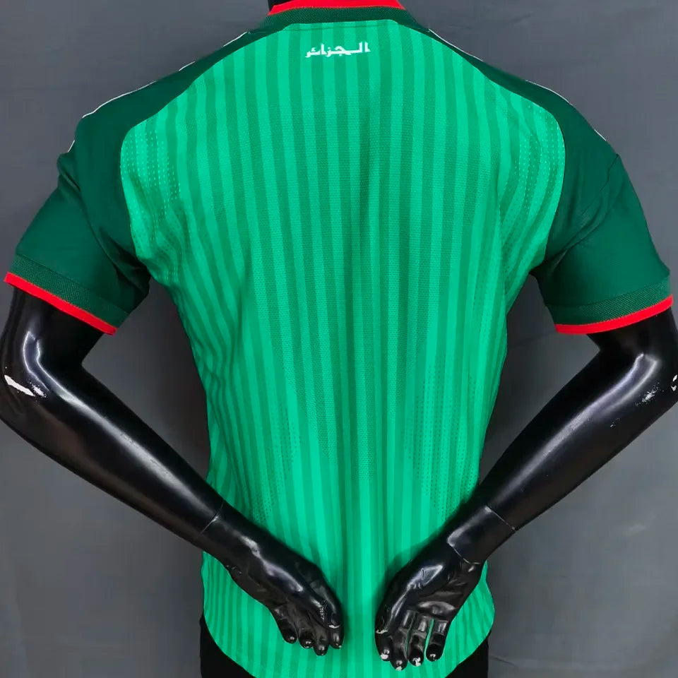 2026/27 Algeria Away Green Player Version Soccer Jersey Detail 3