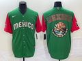Men's 2023 World Baseball Classic Mexico Green/Red Alternate Game Jerseys