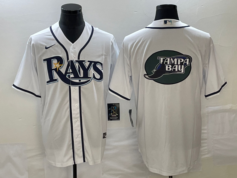 Men's Tampa Bay Rays White Home Replica Team Jerseys