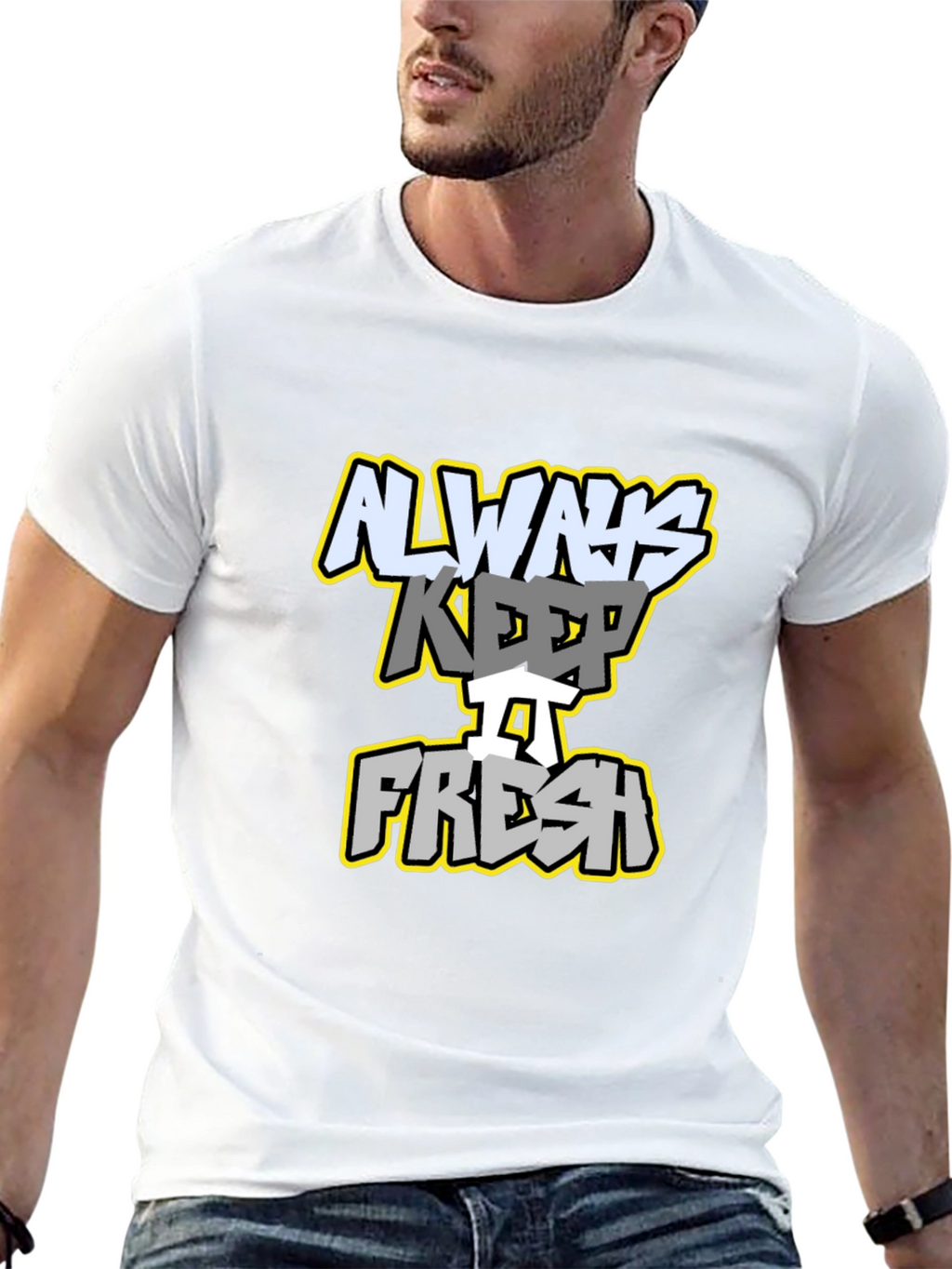 Always Keep It Fresh Graphic Tee - Black