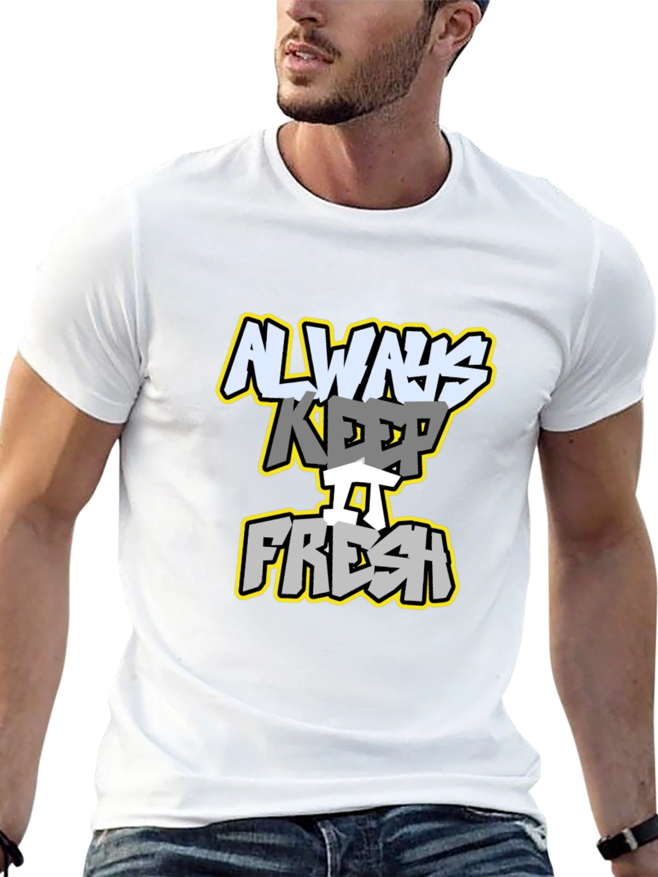 Always Keep It Fresh Graphic Tee - Black