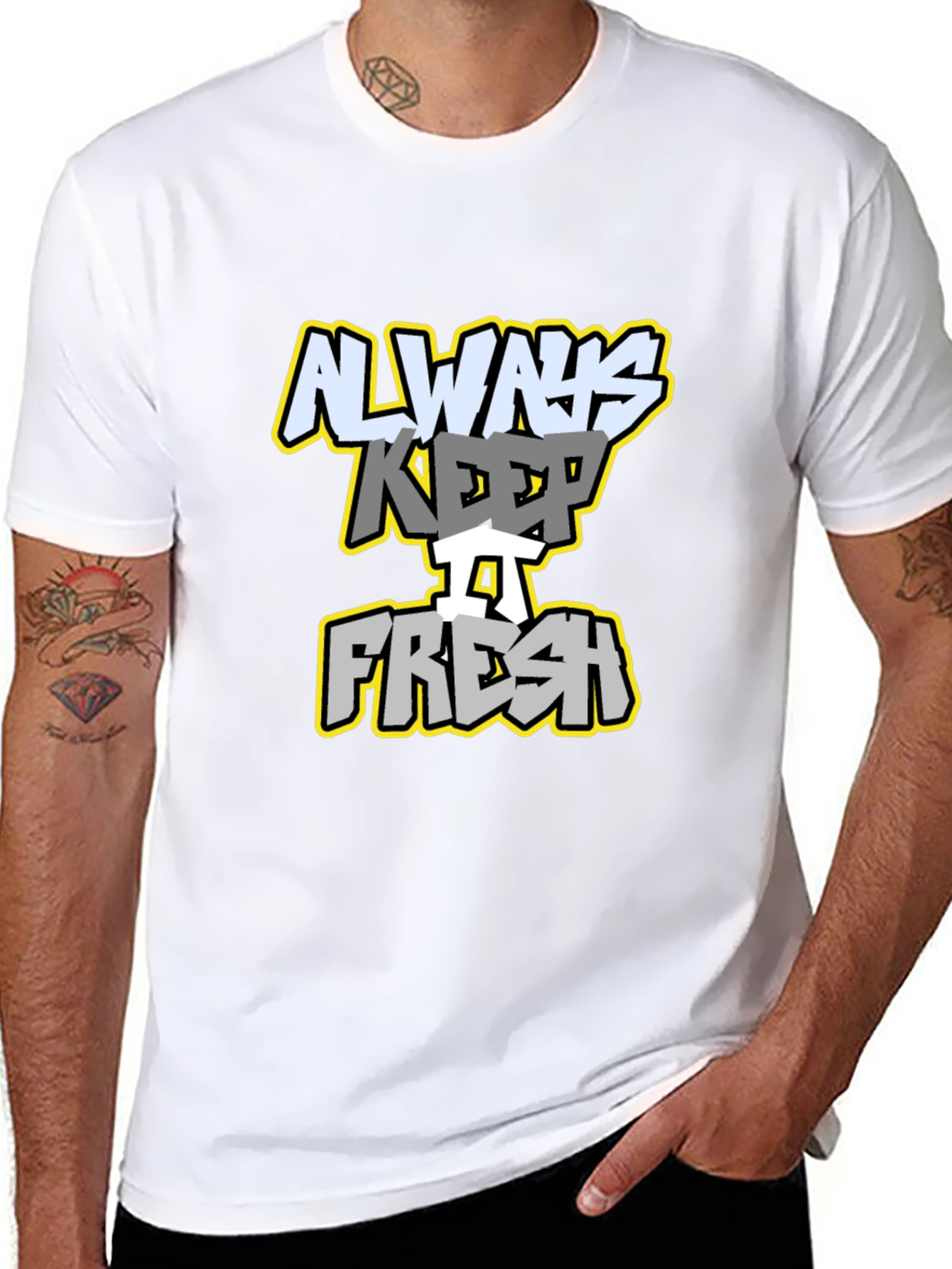 Always Keep It Fresh Graphic Tee - Black