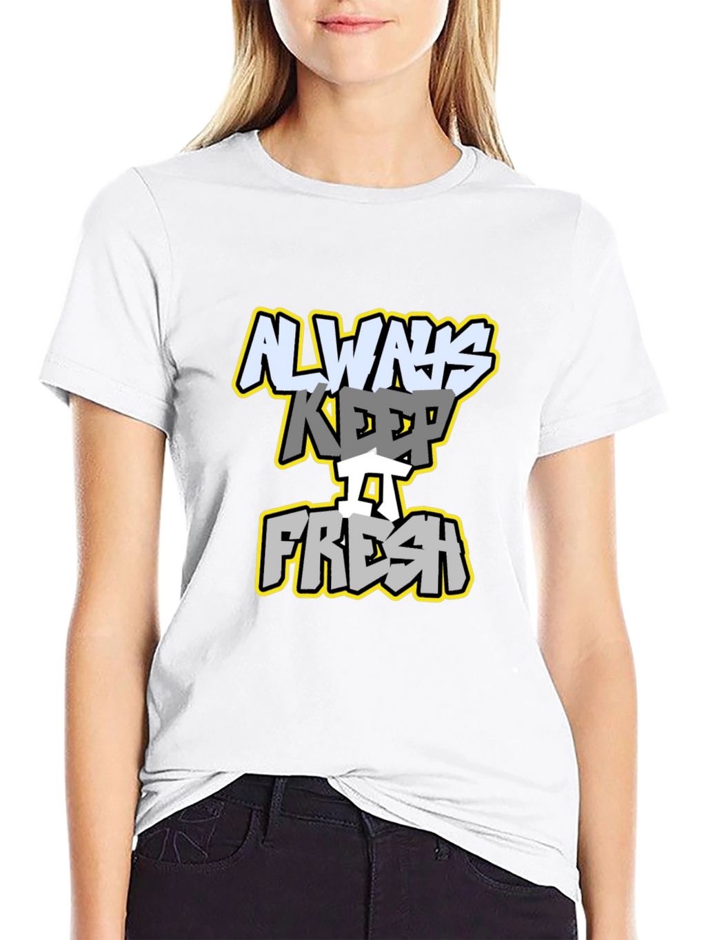 Always Keep It Fresh Graphic Tee - Black