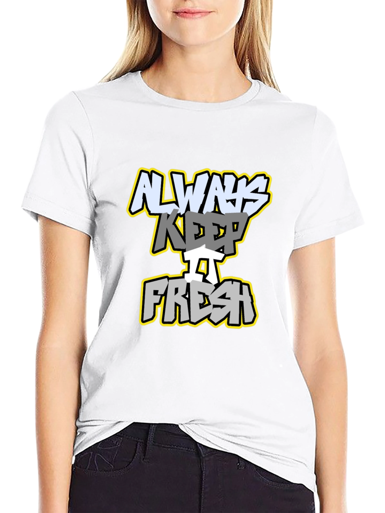 Always Keep It Fresh Graphic Tee - Black