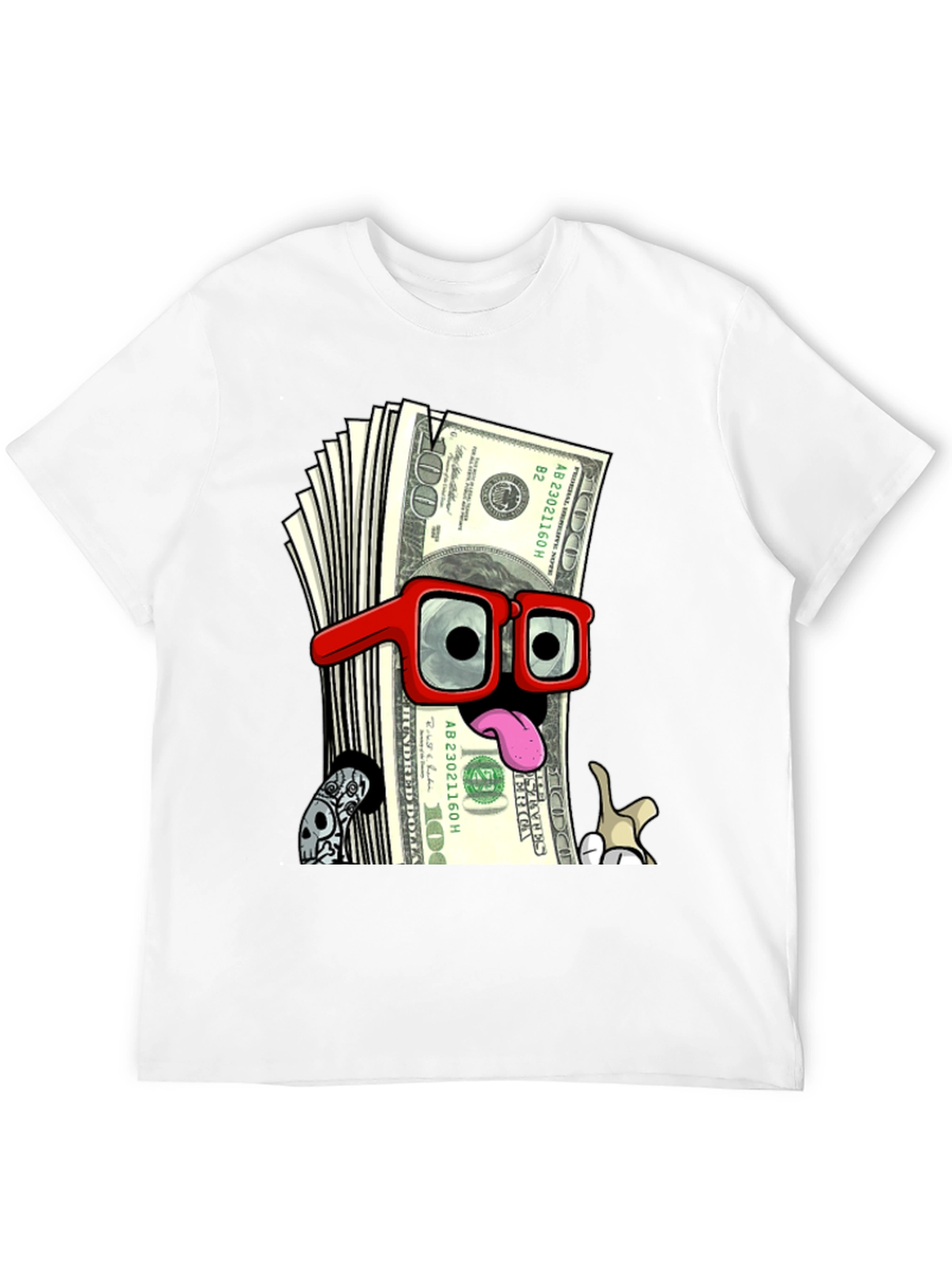 Funny Money Cartoon Graphic T-Shirt