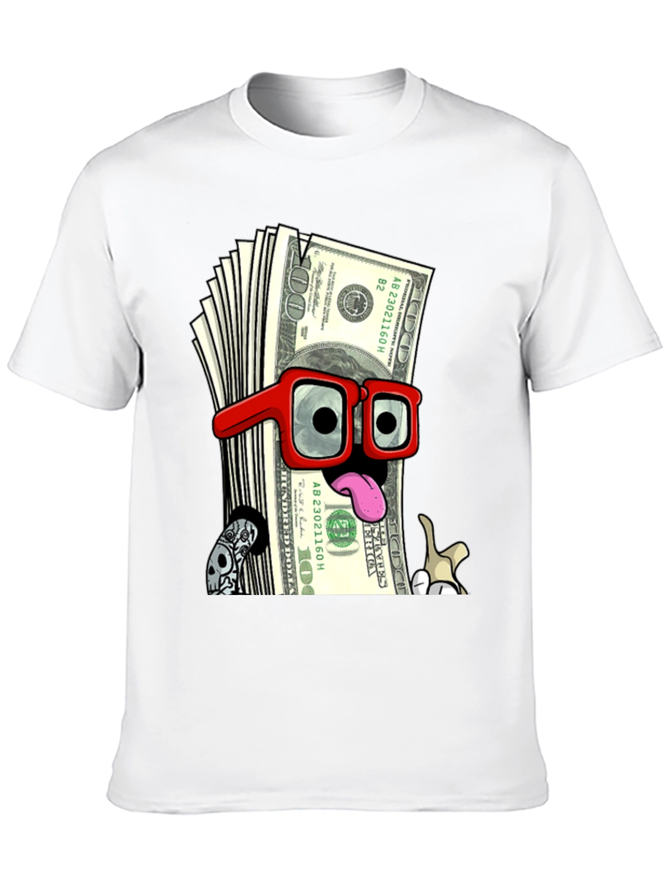 Funny Money Cartoon Graphic T-Shirt