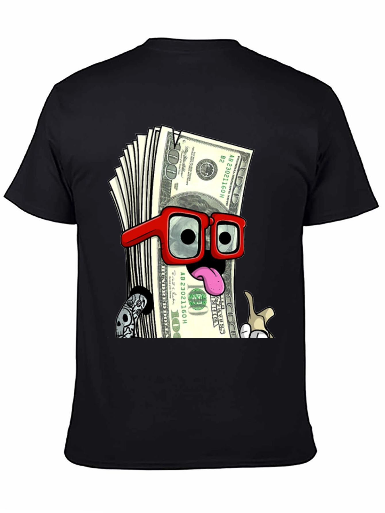 Funny Money Cartoon Graphic T-Shirt