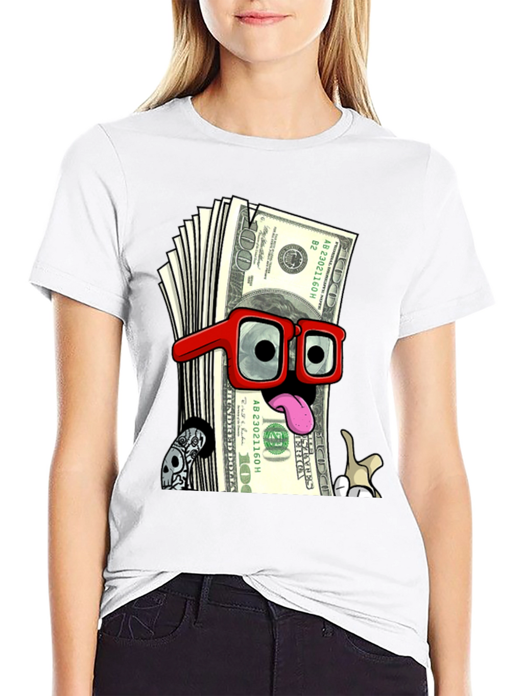 Funny Money Cartoon Graphic T-Shirt