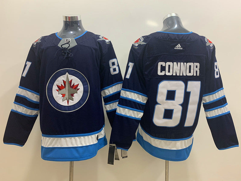 Men's Winnipeg Jets Kyle Connor #81 Navy Player Jerseys
