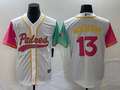 Men's San Diego Padres Manny Machado #13 White City Connect Replica Player Jerseys Joint Edition