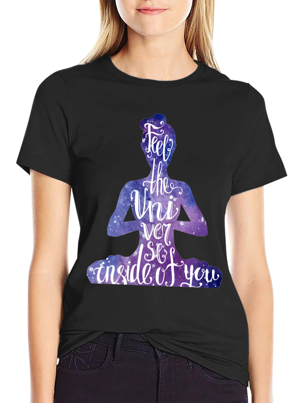 Feel the Universe T-Shirt - Yoga Meditation Graphic Tee
