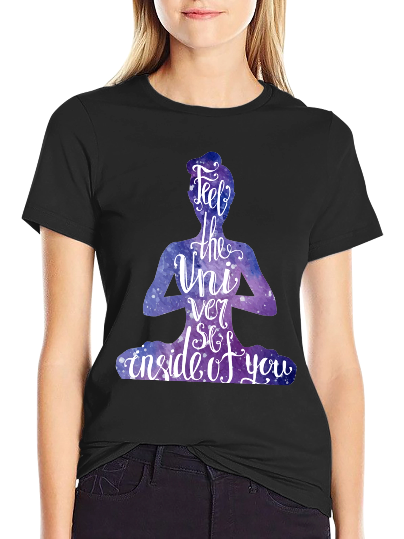 Feel the Universe T-Shirt - Yoga Meditation Graphic Tee