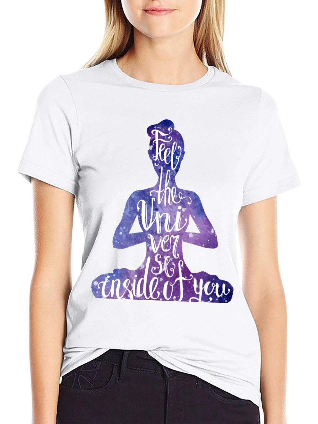 Feel the Universe T-Shirt - Yoga Meditation Graphic Tee