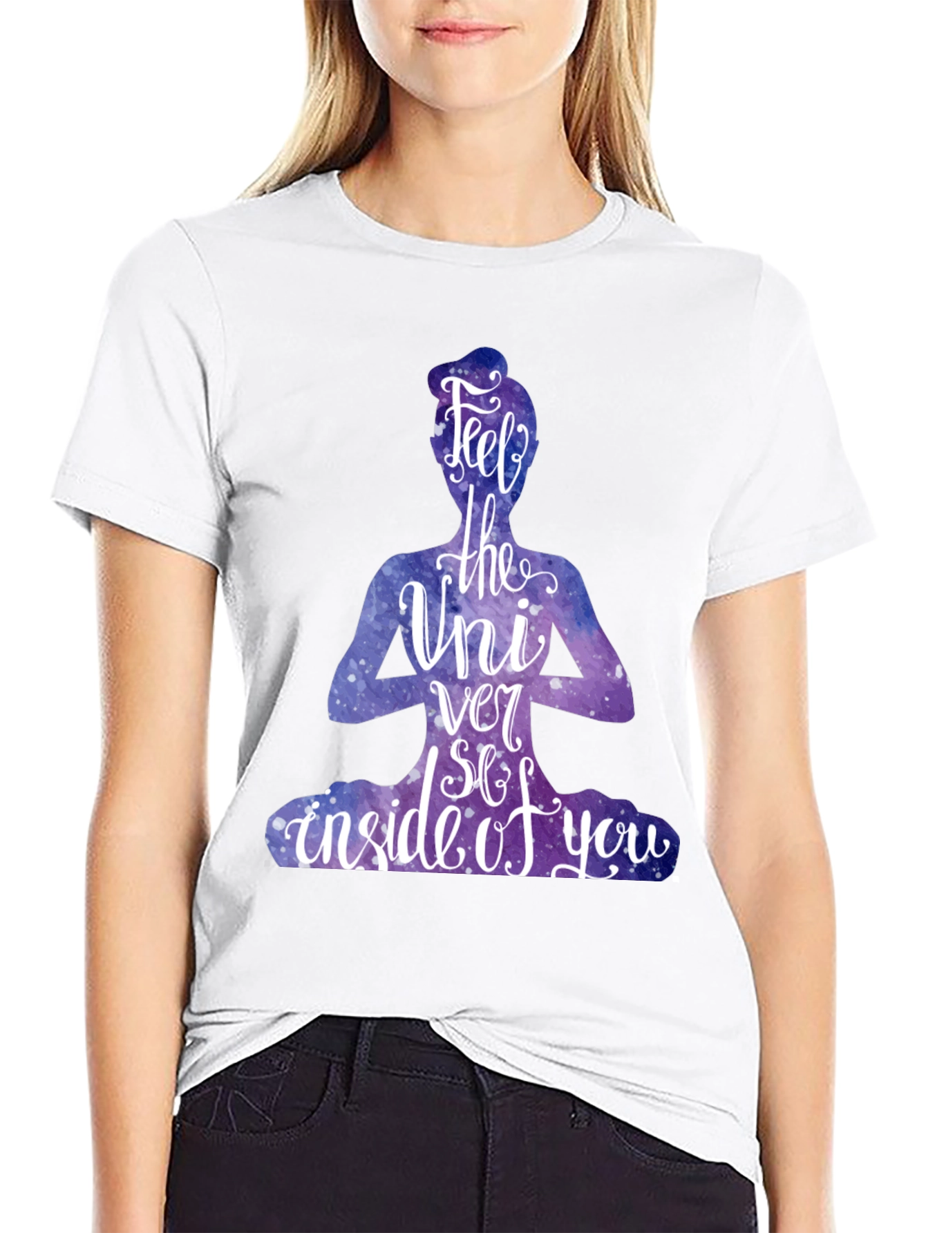 Feel the Universe T-Shirt - Yoga Meditation Graphic Tee