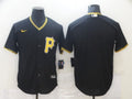 Men's Pittsburgh Pirates Black Replica Blank Jerseys