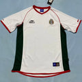 1998 Mexico White Retro Soccer Jersey Front