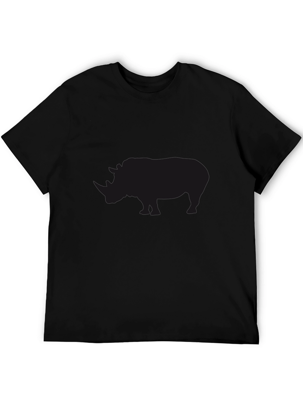 Black Rhino Silhouette Graphic T-Shirt