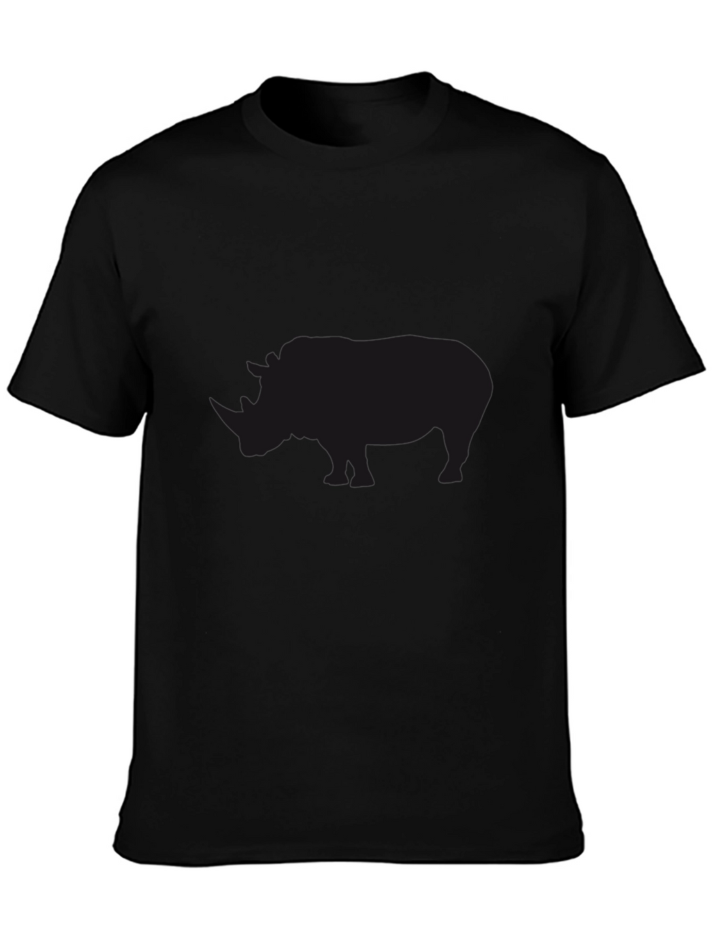 Black Rhino Silhouette Graphic T-Shirt