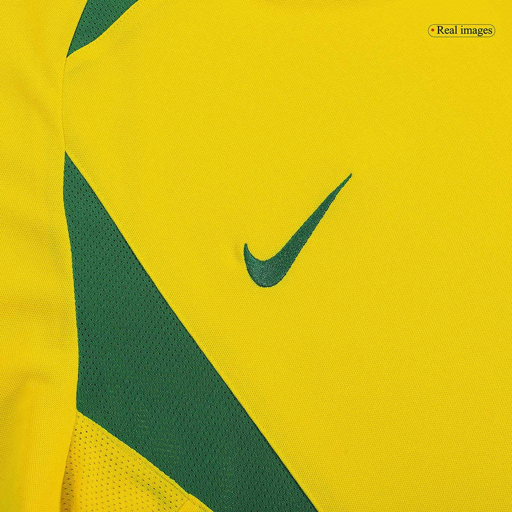 Brazil RONALDINHO #11 Home Soccer Jersey Retro 2002/03 Image 5
