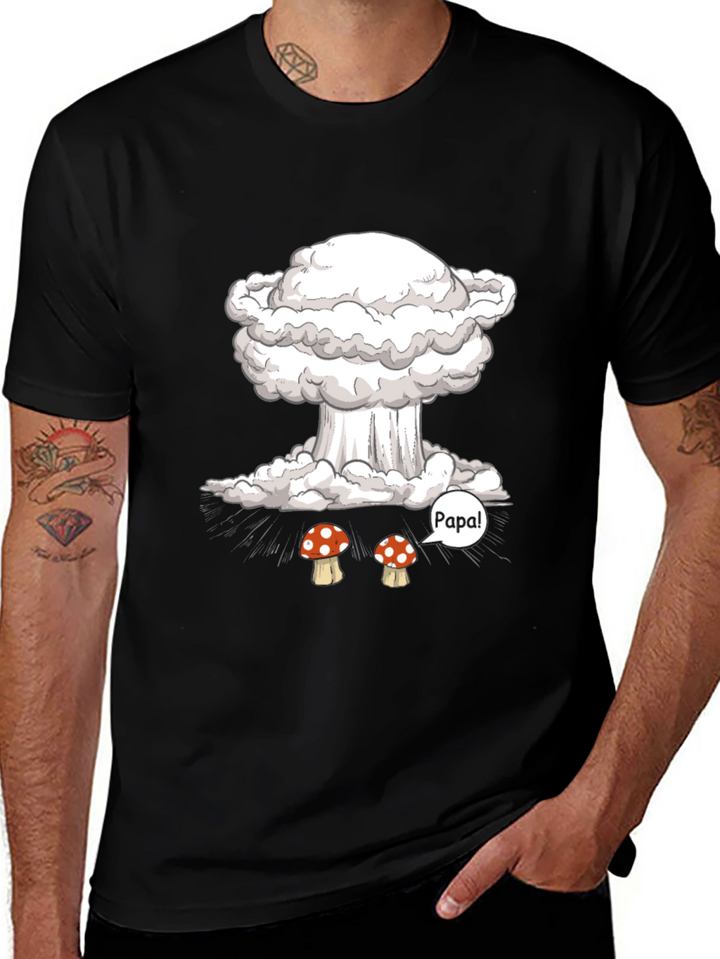 Nuclear Mushroom T-Shirt - Papa!