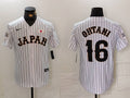 Men's 2023 World Baseball Classic #16 Shohei Ohtani Japan White Player Jerseys