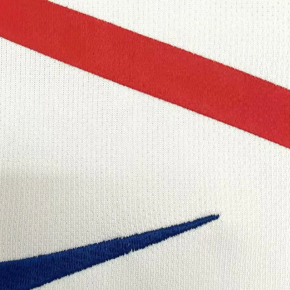 2010 Netherlands Away White Retro Jersey Detail 4