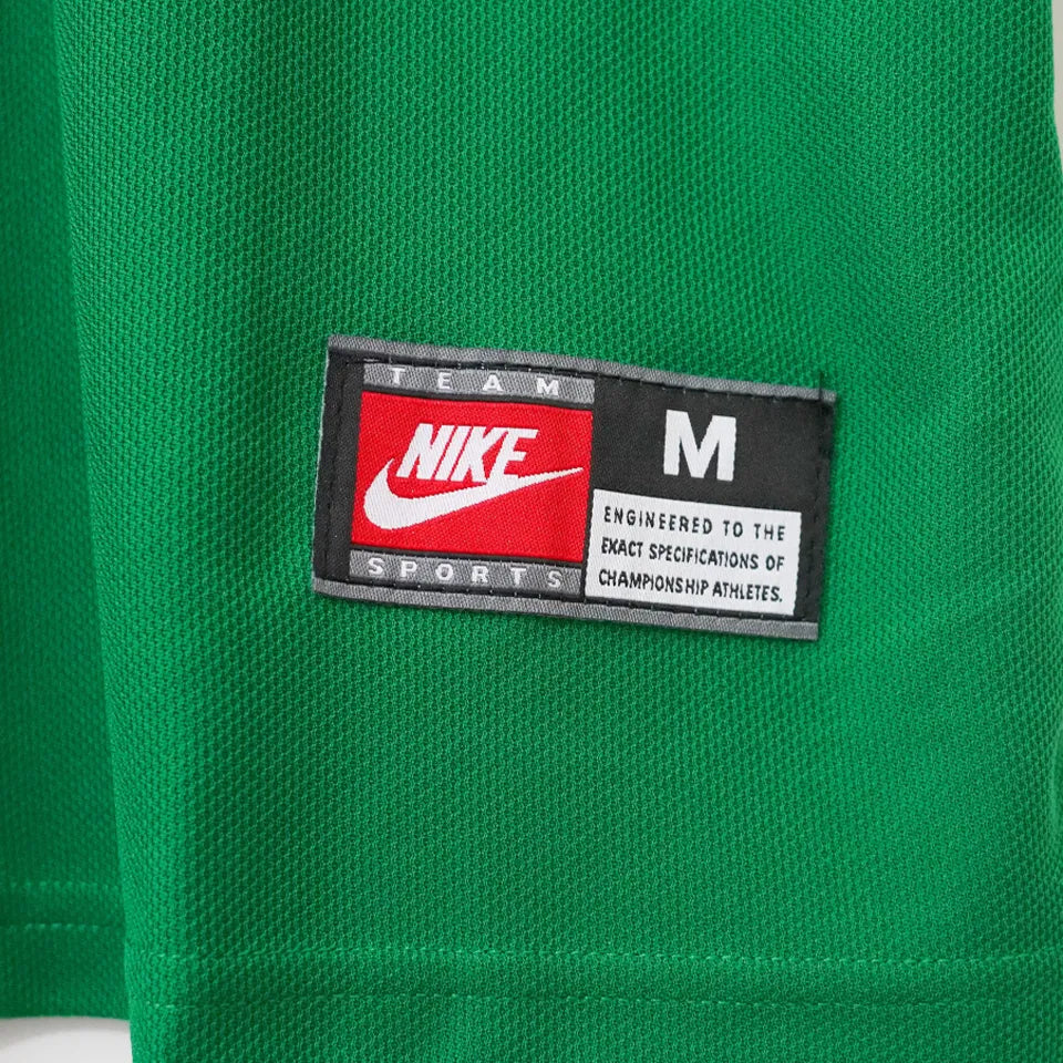 1998 Brazil GK Green Retro Soccer Jersey Detail 4