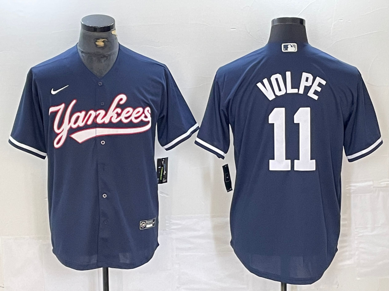 Men's New York Yankees Anthony Volpe #11 Navy Limited Player Jerseys