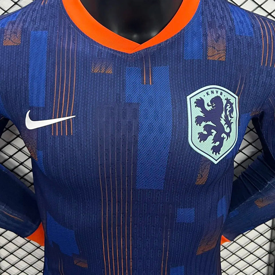 2024/25 NL Away Blue Player Version Long Sleeve Jersey Detail 2