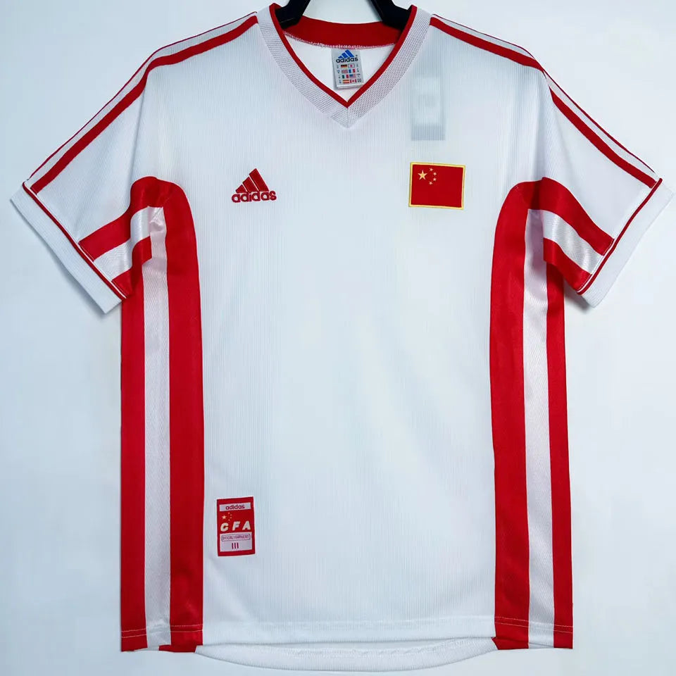1998 CFA White Retro Soccer Jersey Front