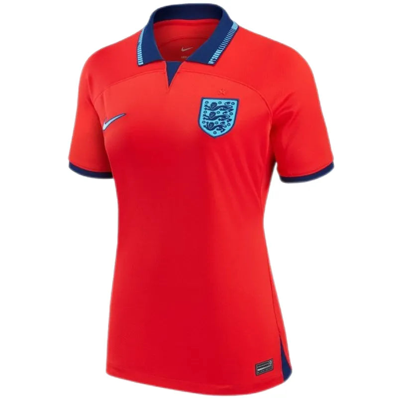 2022/23 England Away Red Women Soccer Jersey Front
