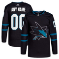 Men's San Jose Sharks Black Alternate Primegreen Authentic Pro Custom Jerseys