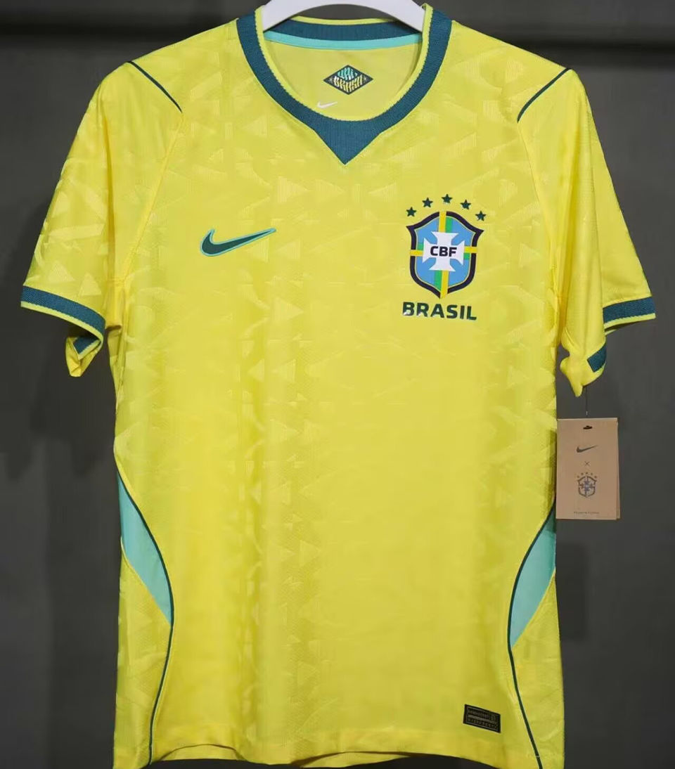 NEYMAR JR #10 Brazil Home Yellow Player Version Soccer Jersey 2026/27 ★★ Item NO.: 2153189 Back