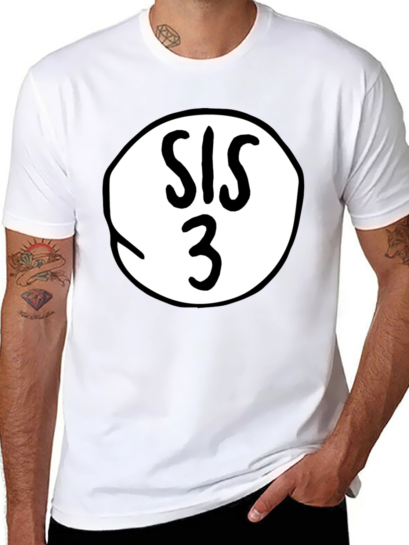 SIS 3 Crew Neck T-Shirt - Soft & Comfy