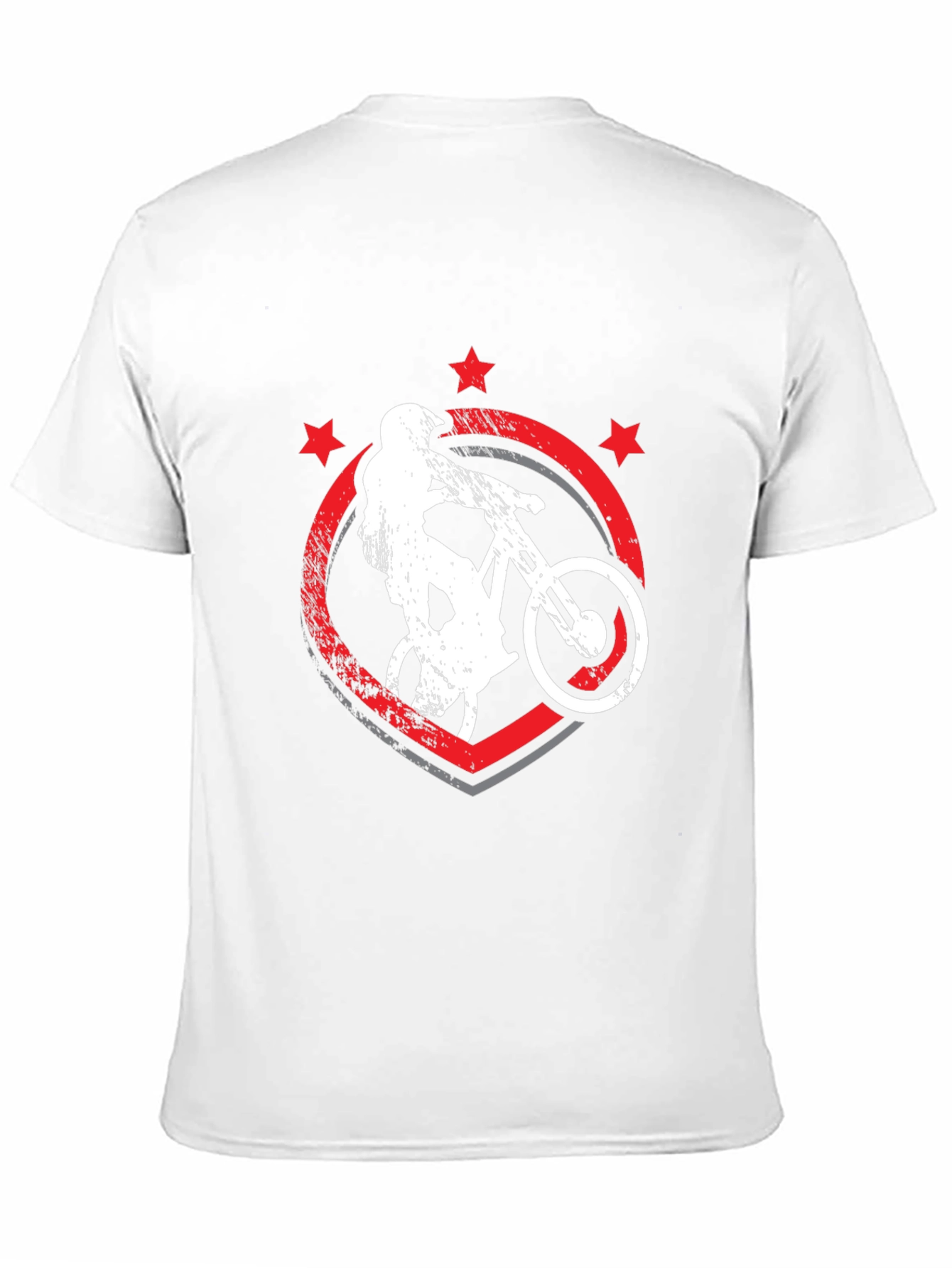 Mountain Bike Graphic Tee - Black Cotton T-Shirt