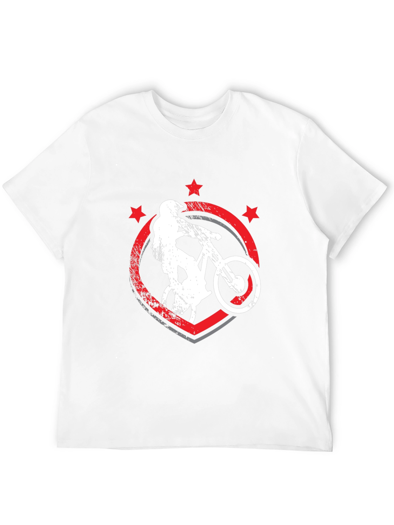 Mountain Bike Graphic Tee - Black Cotton T-Shirt