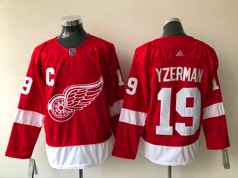 Men's Detroit Red Wings Steve Yzerman #19 Red Home Breakaway Player Jerseys