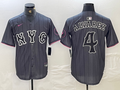Men's New York Mets Francisco Alvarez #4 Graphite 2024 City Connect Limited Player Jerseys
