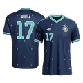 WIRTZ #17 Germany Away Soccer Jersey World Cup 2026 Navy Front