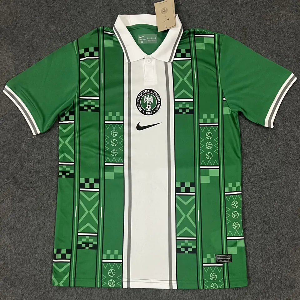 2024 Nigeria Home Green Fans Soccer Jersey Front