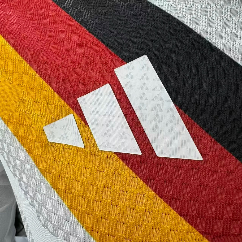 2026/27 Germany Home White Player Version Long Sleeve Soccer Jersey Detail 3