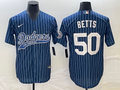 Men's Los Angeles Dodgers Mookie Betts #50 Blue Player Jerseys Joint Edition