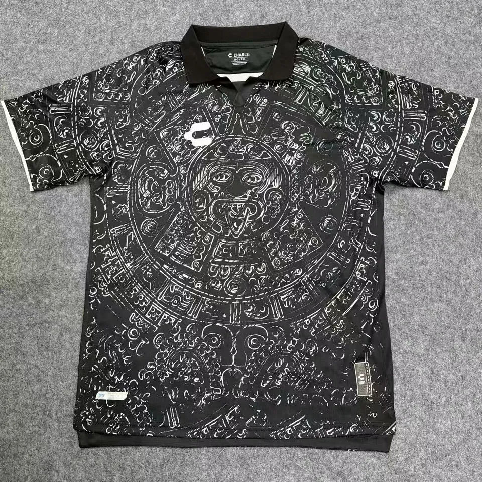 2024/25 Mexico Commemorative Edition Black Fans Soccer Jersey Front
