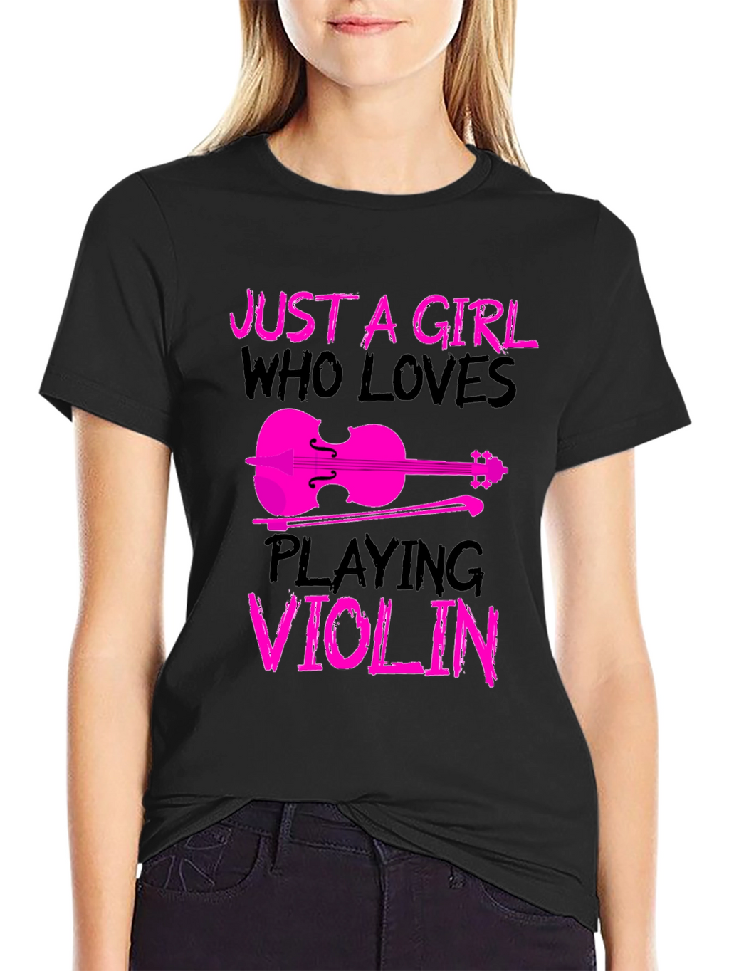 Girl Who Loves Playing Violin T-Shirt