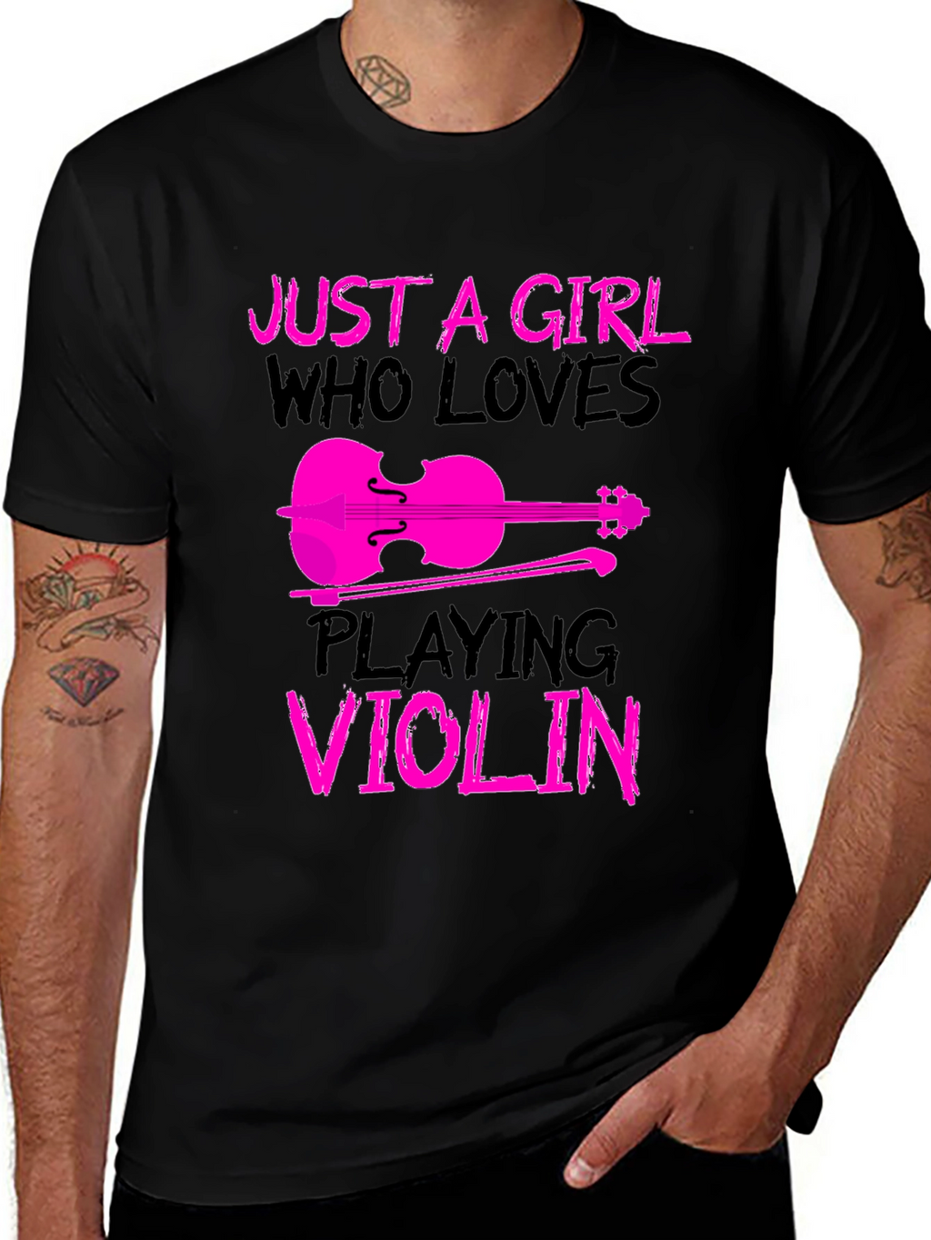 Girl Who Loves Playing Violin T-Shirt